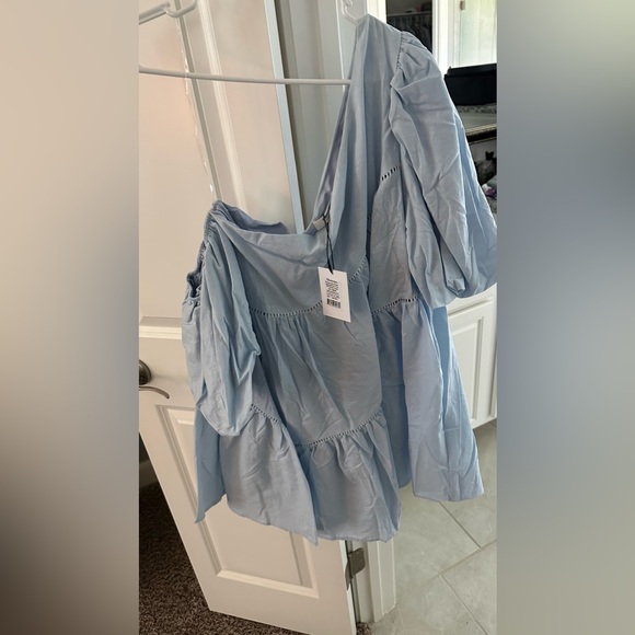 Light Blue. Showpo. One shoulder dress. NWT - Picture 2 of 2